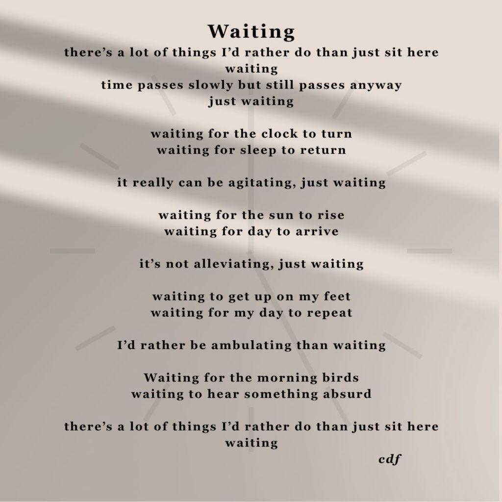 The current image has no alternative text. The file name is: waiting.jpg